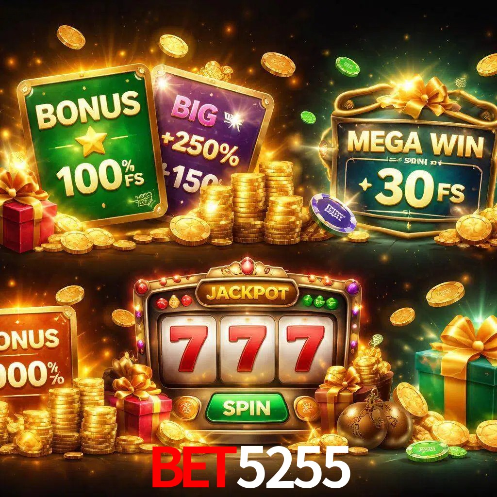 Tipos de bonos BET5255 incluyendo recompensas de bienvenida y promociones continuas